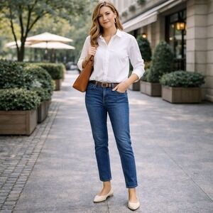 PAIGE Jimmy Jimmy Skinny Jeans Women's 28 Blue Stretch USA MADE Anthropologie